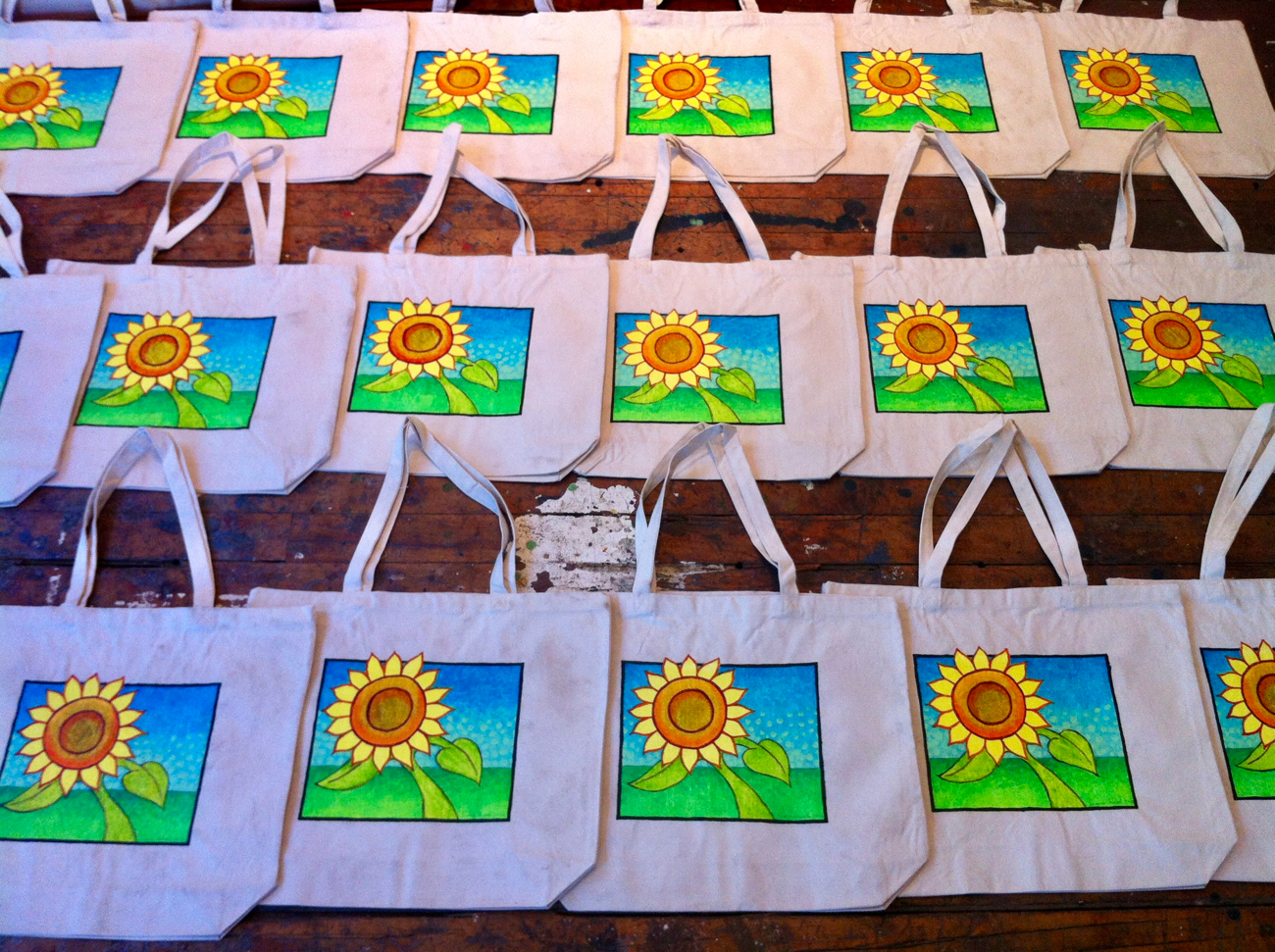 Sunflower Image on Bags