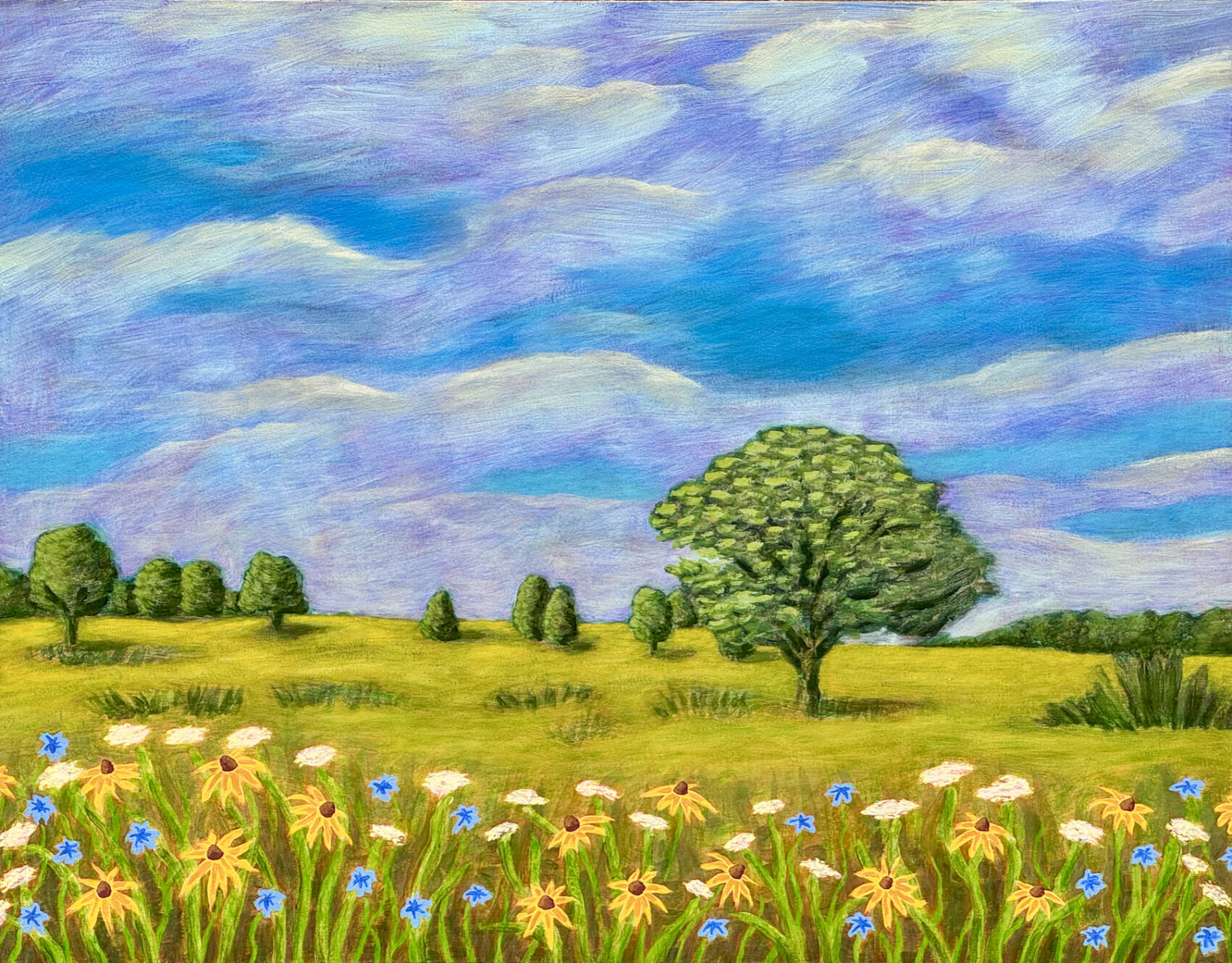 Summer Meadow painting by Trace Meek