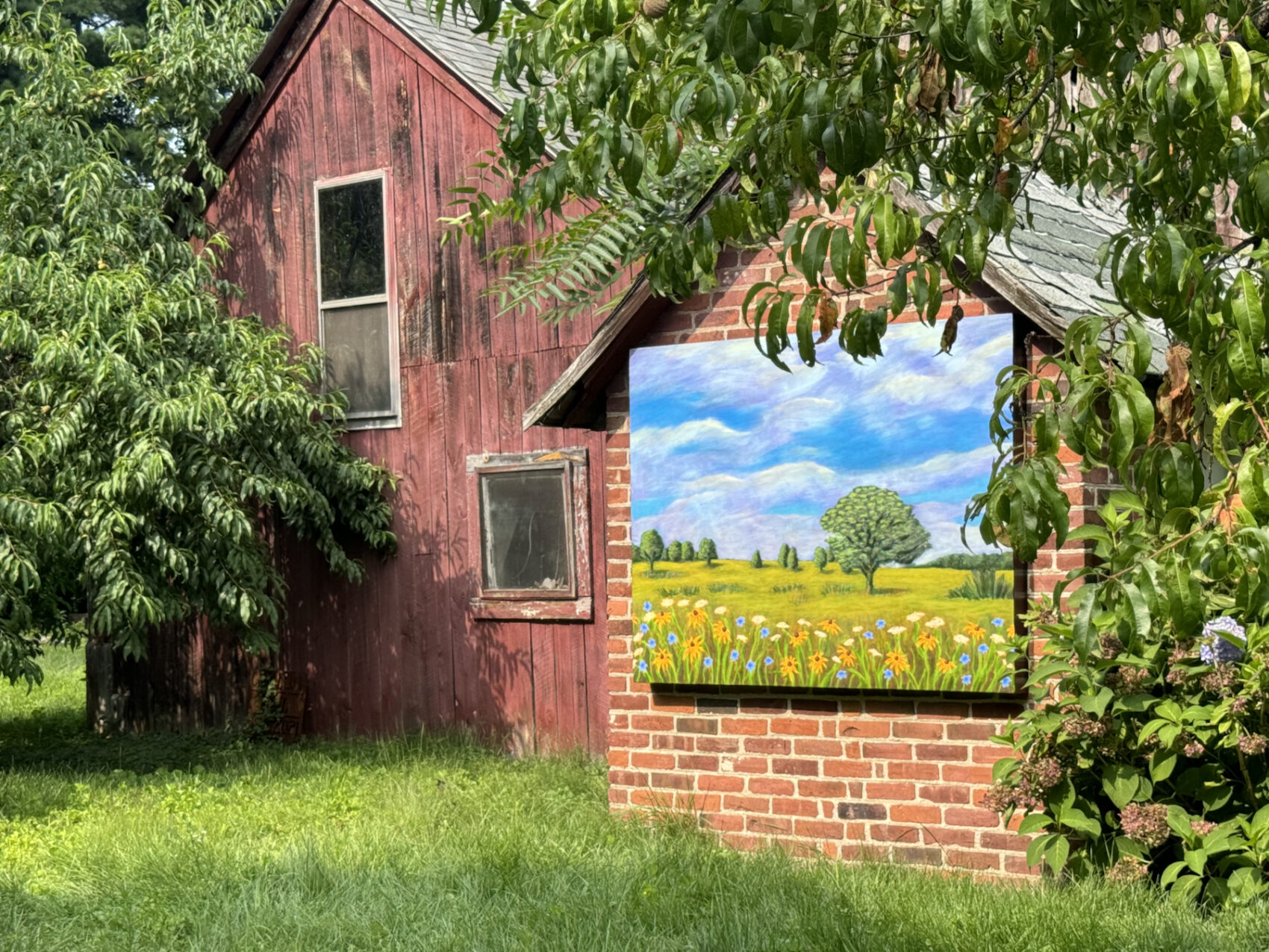 Summer Meadow painting by Trace Meek—outdoor view